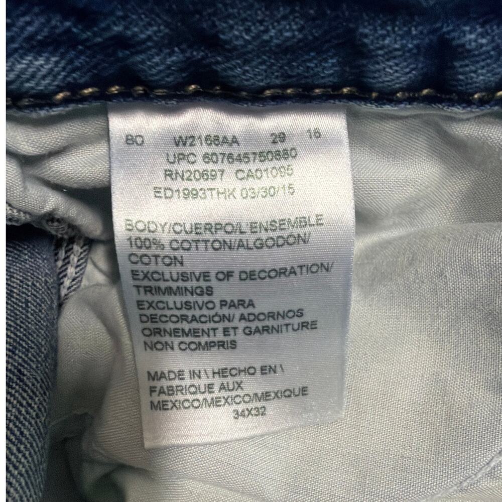 Dickies Jeans Mens 34x32 Blue Medium Wash Relaxed Fit Carpenter Workwear Classic - Picture 13 of 15